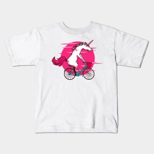 Unicorn Bicycle Kids T-Shirt